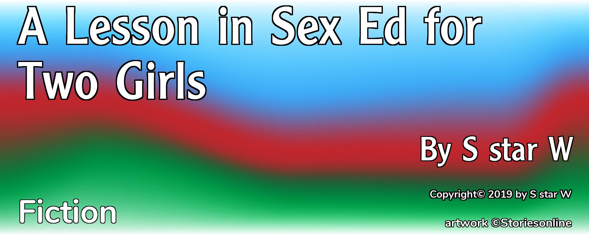 A Lesson in Sex Ed for Two Girls - Cover