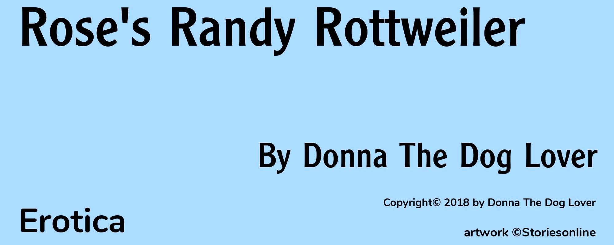 Rose's Randy Rottweiler - Cover