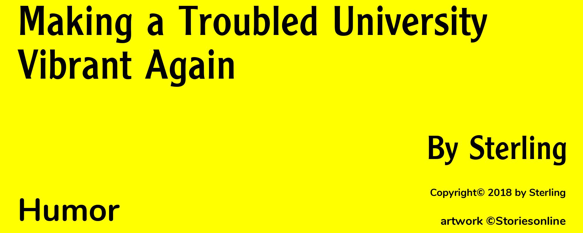 Making a Troubled University Vibrant Again - Cover