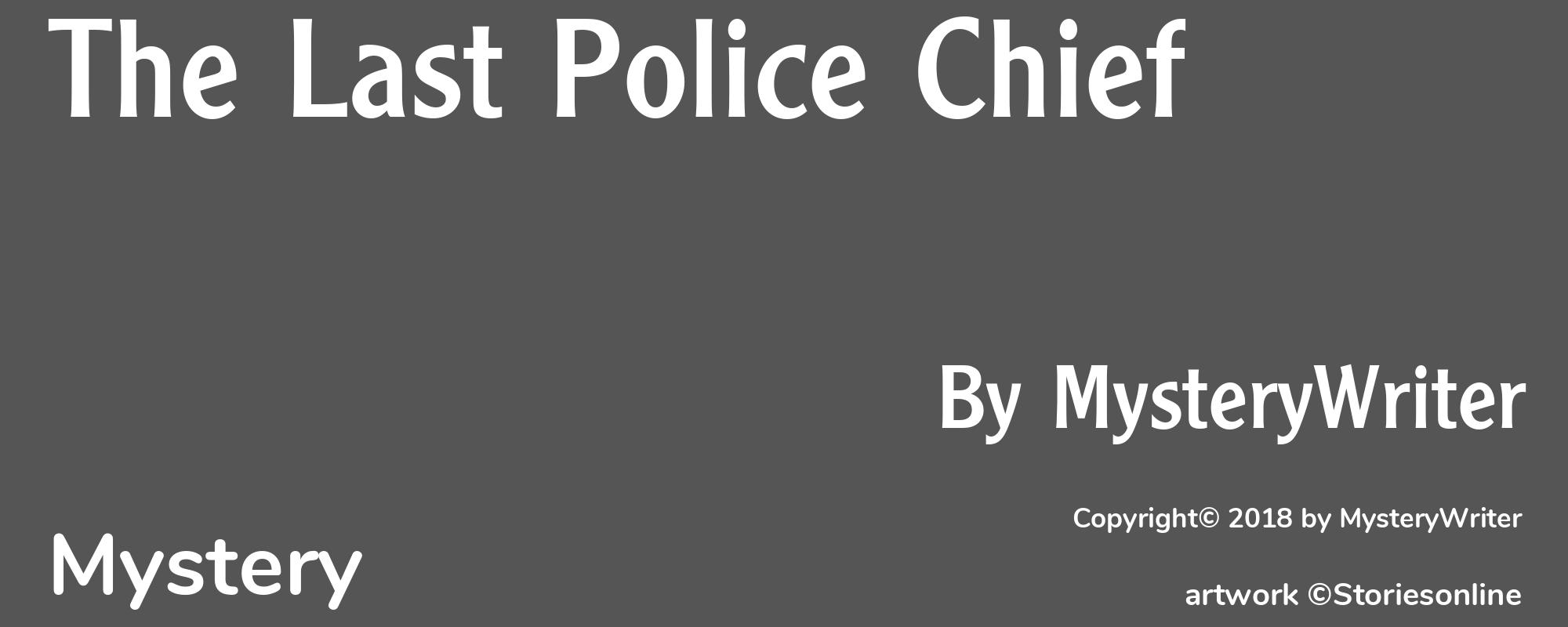 The Last Police Chief - Cover