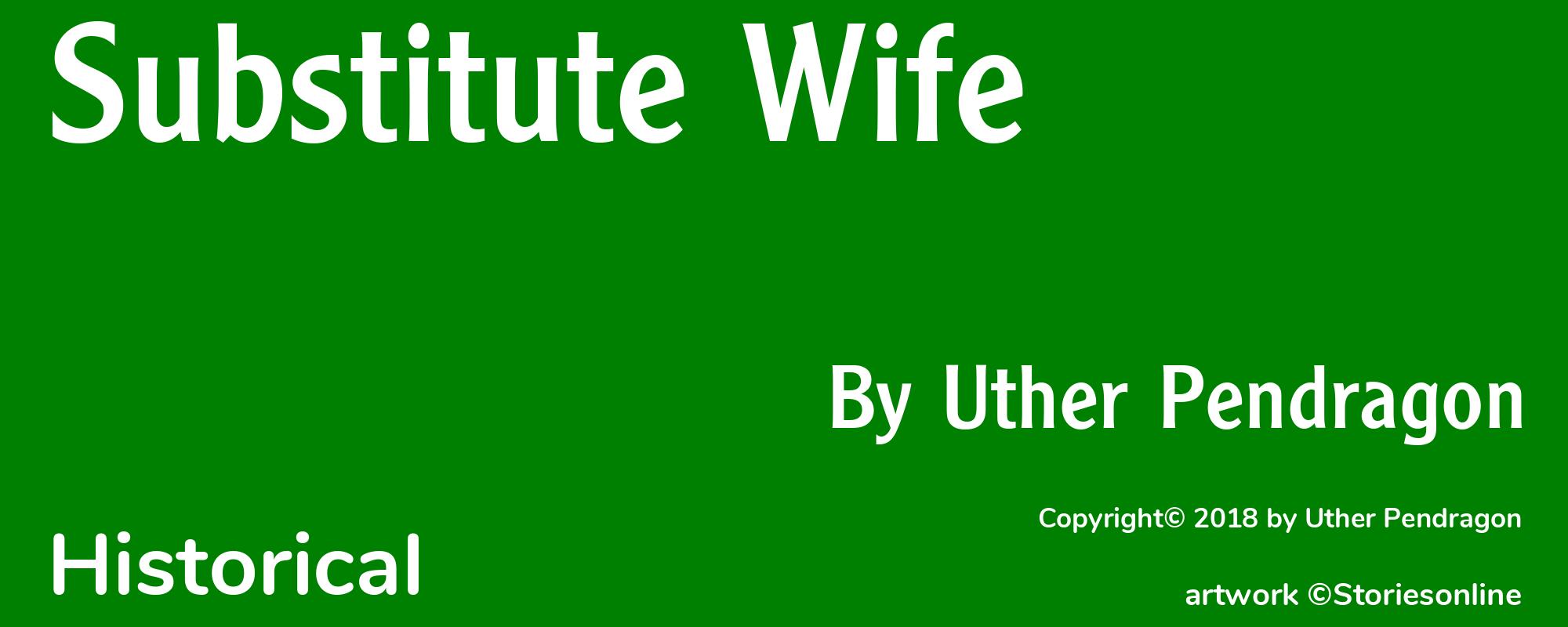 Substitute Wife - Cover