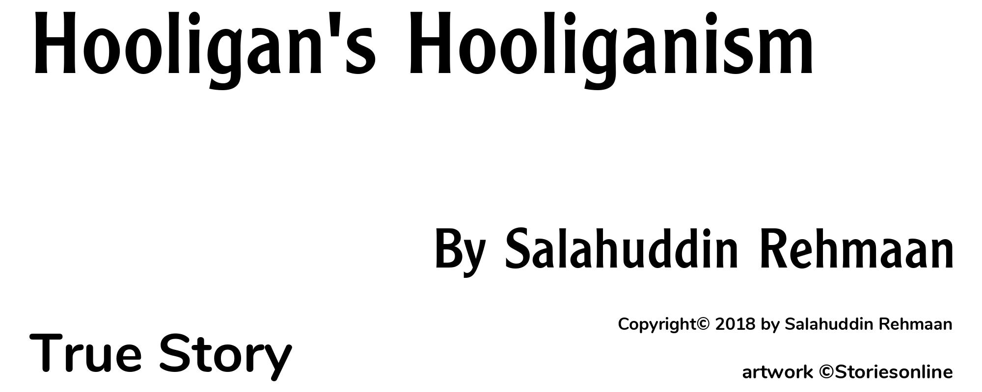 Hooligan's Hooliganism - Cover