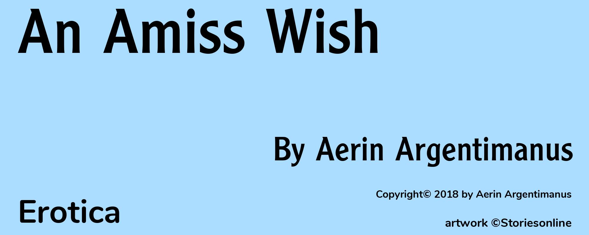 An Amiss Wish - Cover