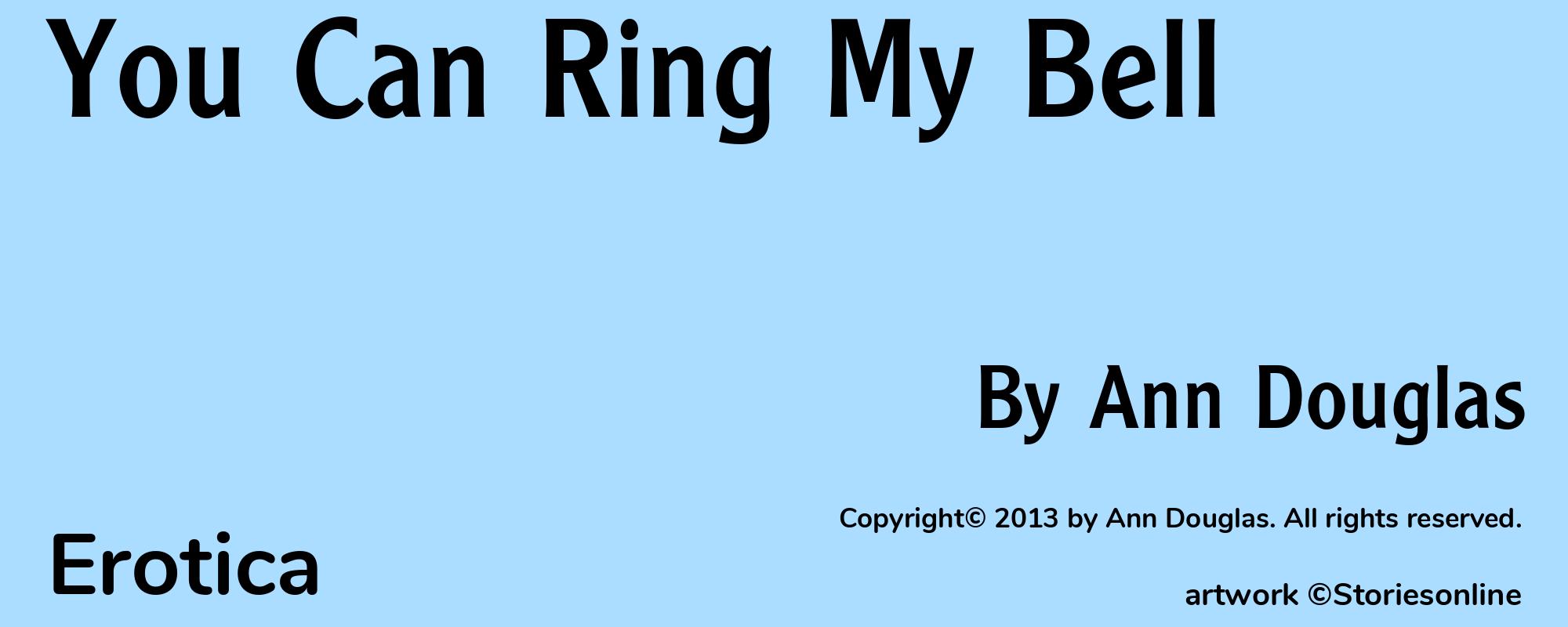 You Can Ring My Bell - Cover