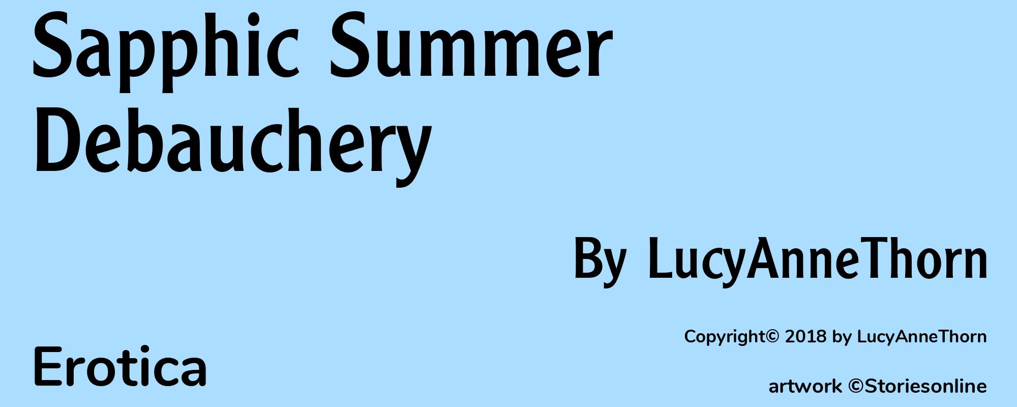 Sapphic Summer Debauchery - Cover