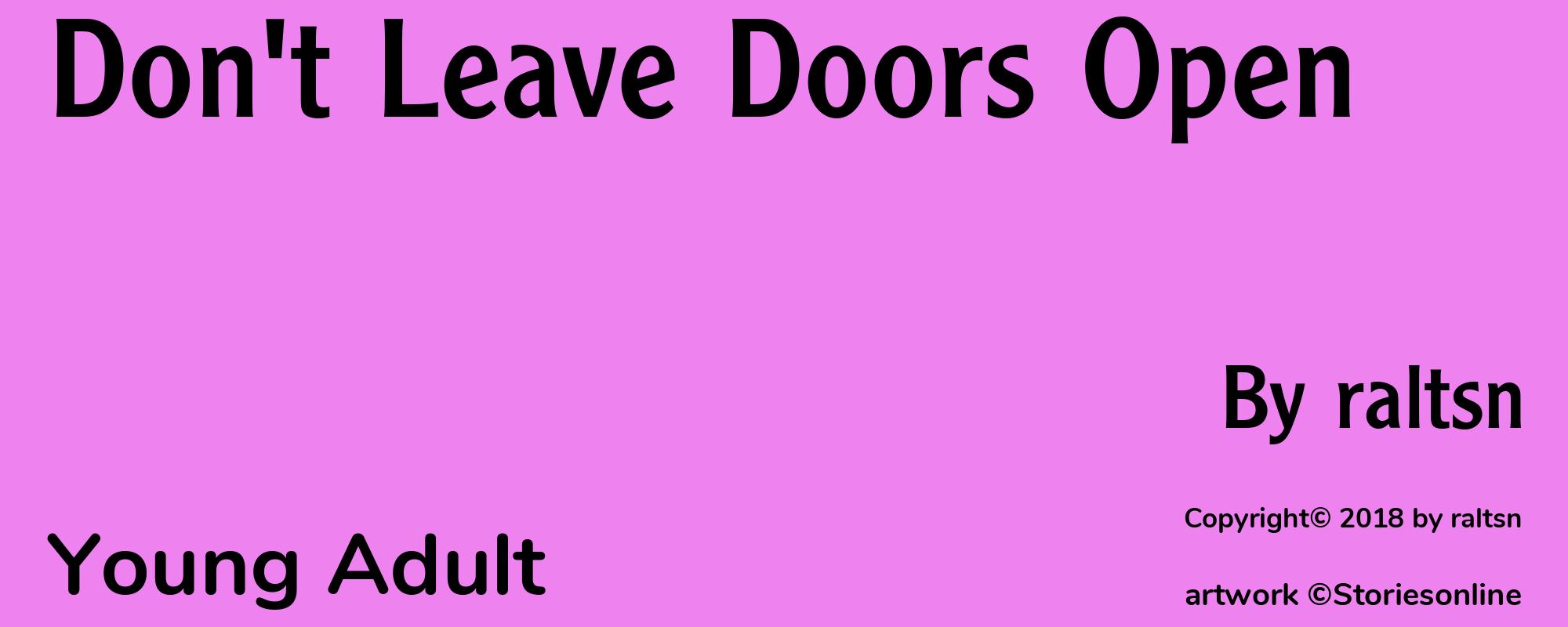 Don't Leave Doors Open - Cover
