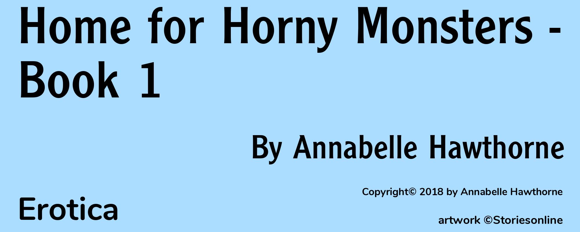 Home for Horny Monsters - Book One - Cover