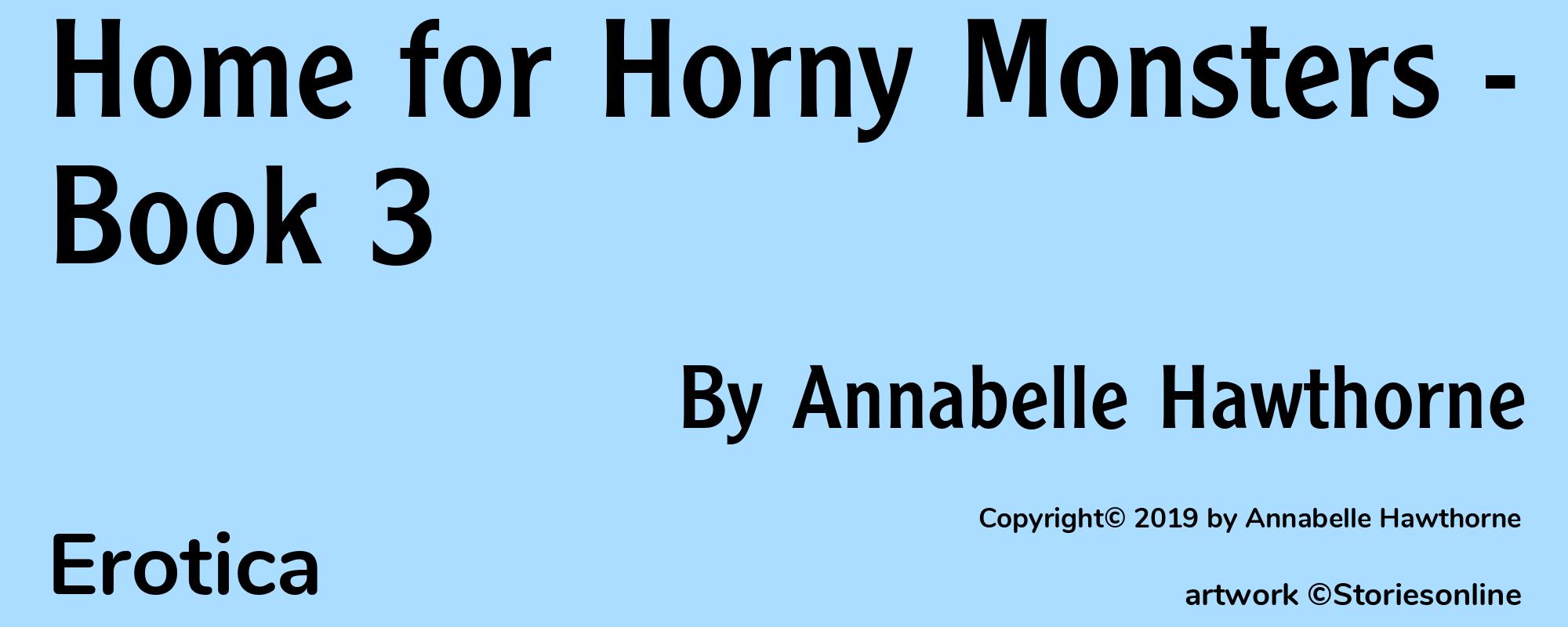 Home for Horny Monsters - Book Three - Cover