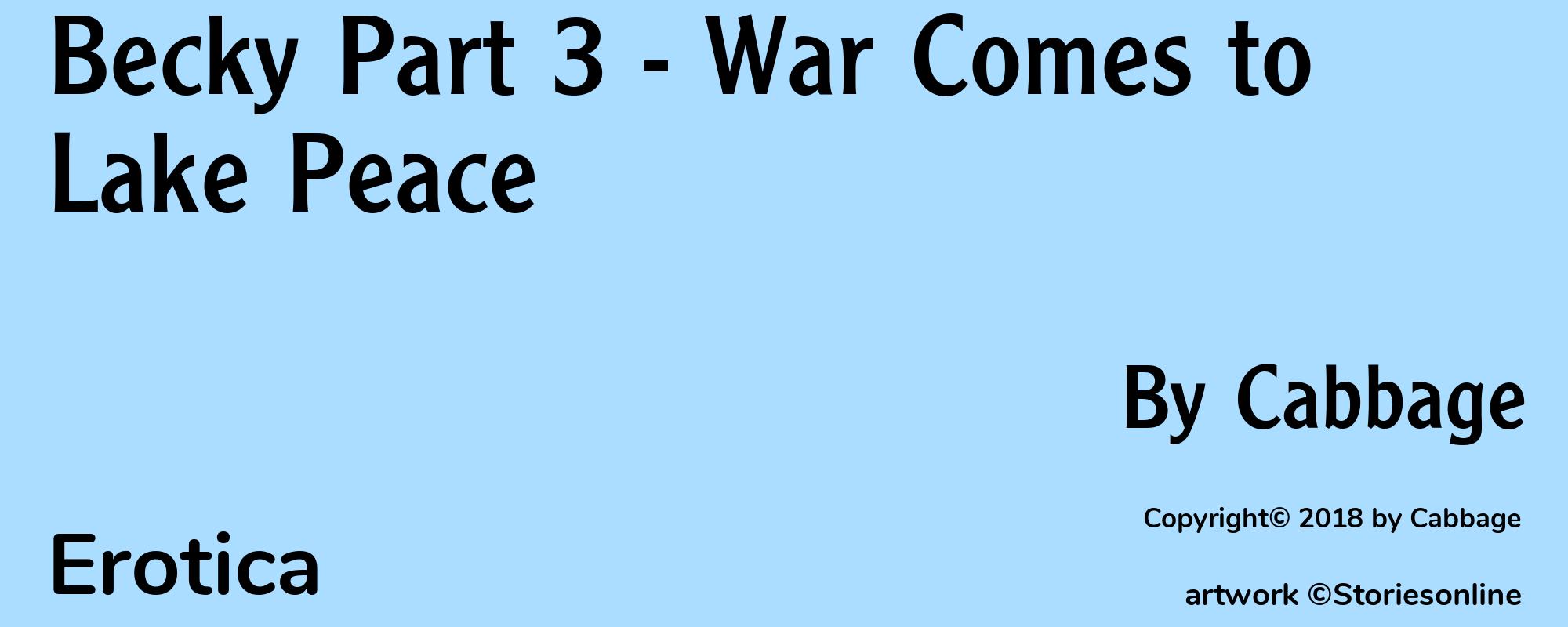 Becky Part 3 - War Comes to Lake Peace - Cover