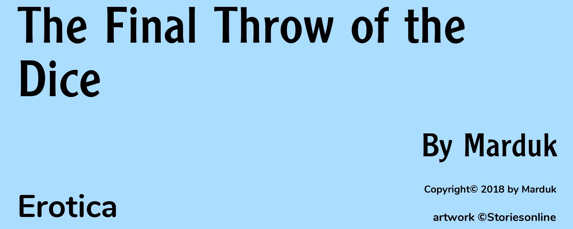 The Final Throw of the Dice - Cover