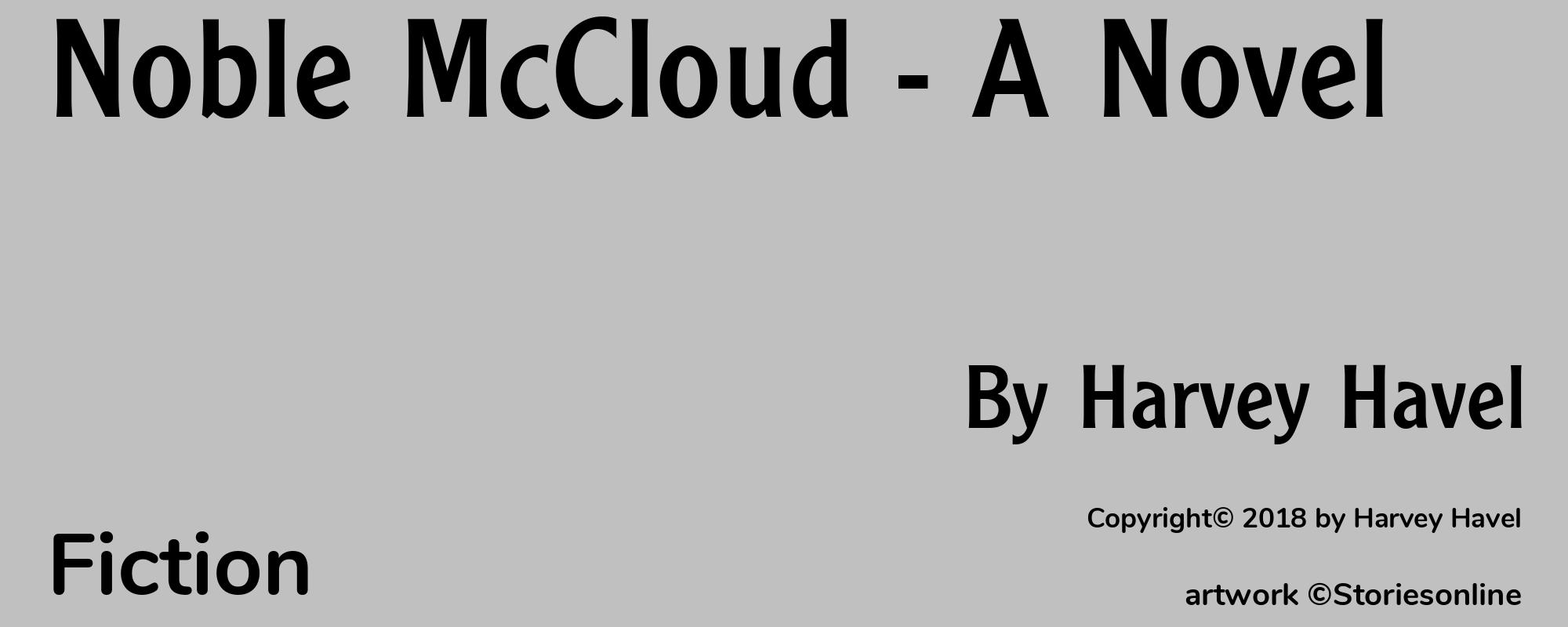 Noble McCloud - A Novel - Cover