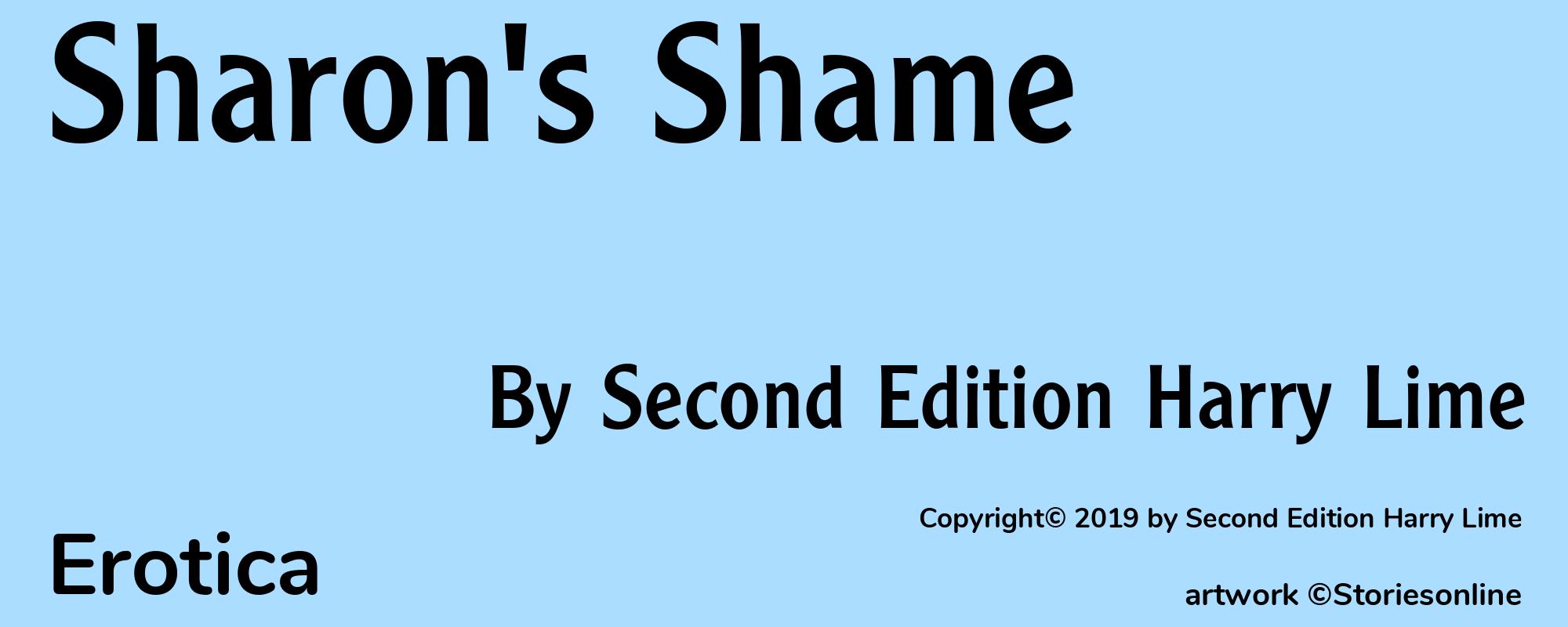 Sharon's Shame - Cover