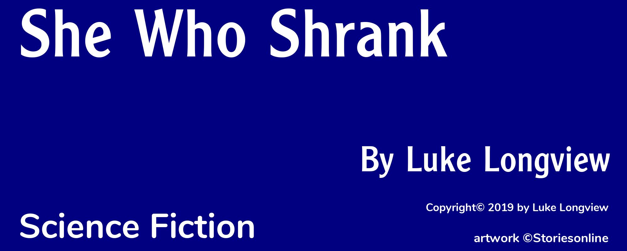 She Who Shrank - Cover