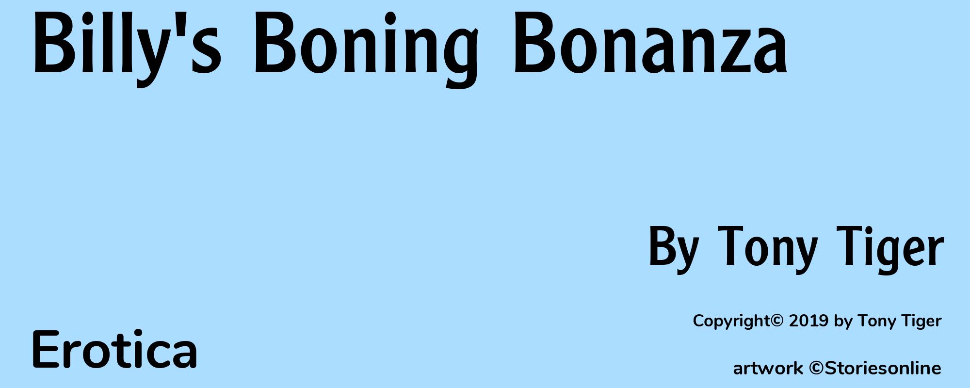 Billy's Boning Bonanza - Cover