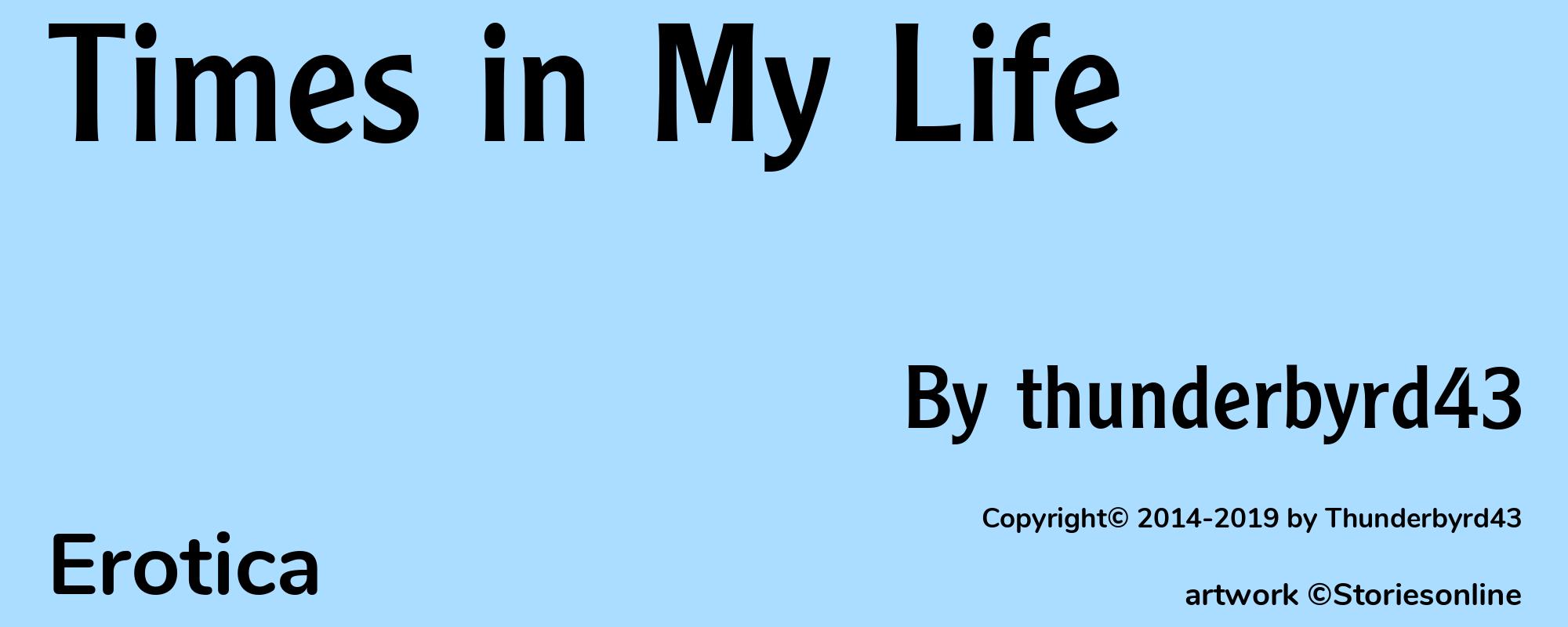 Times in My Life - Cover