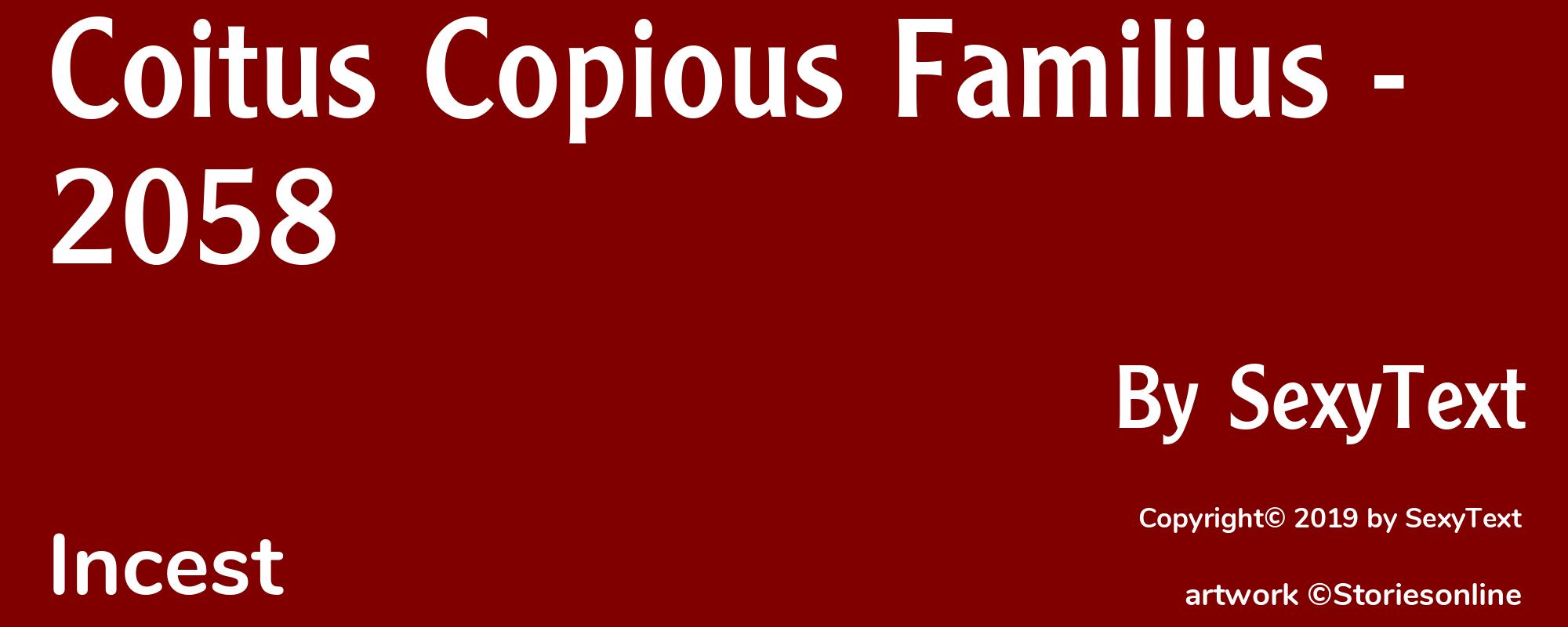 Coitus Copious Familius - 2058 - Cover