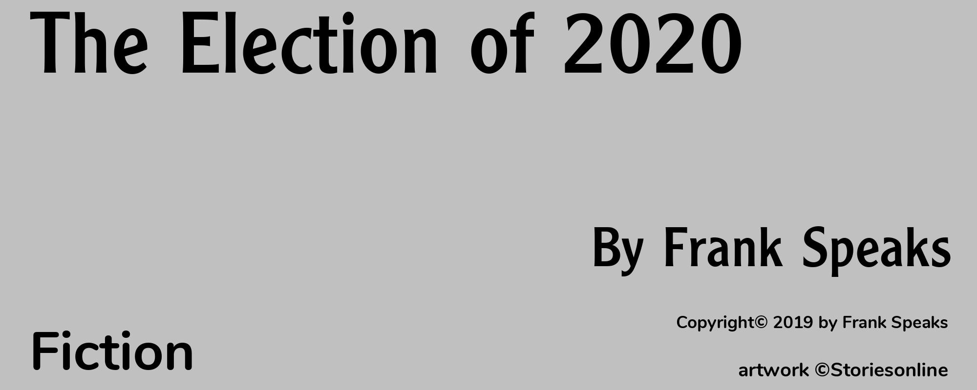 The Election of 2020 - Cover