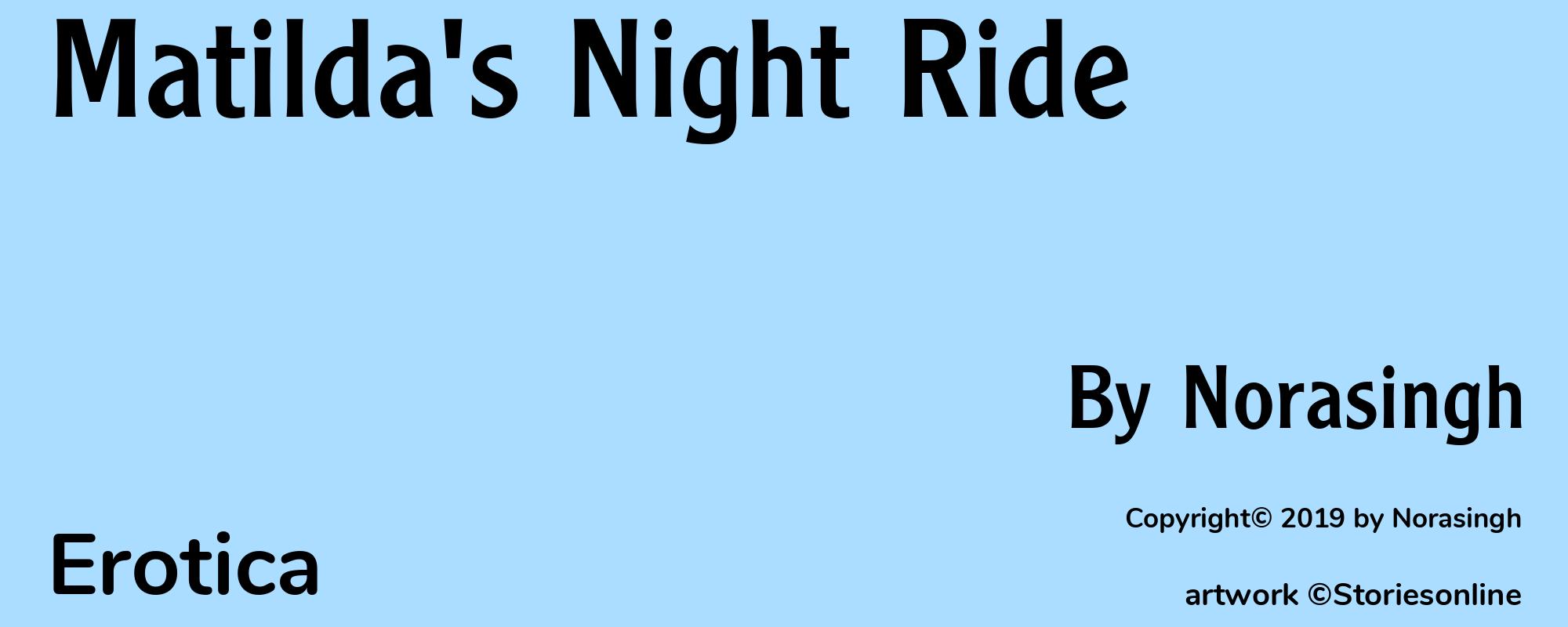 Matilda's Night Ride - Cover