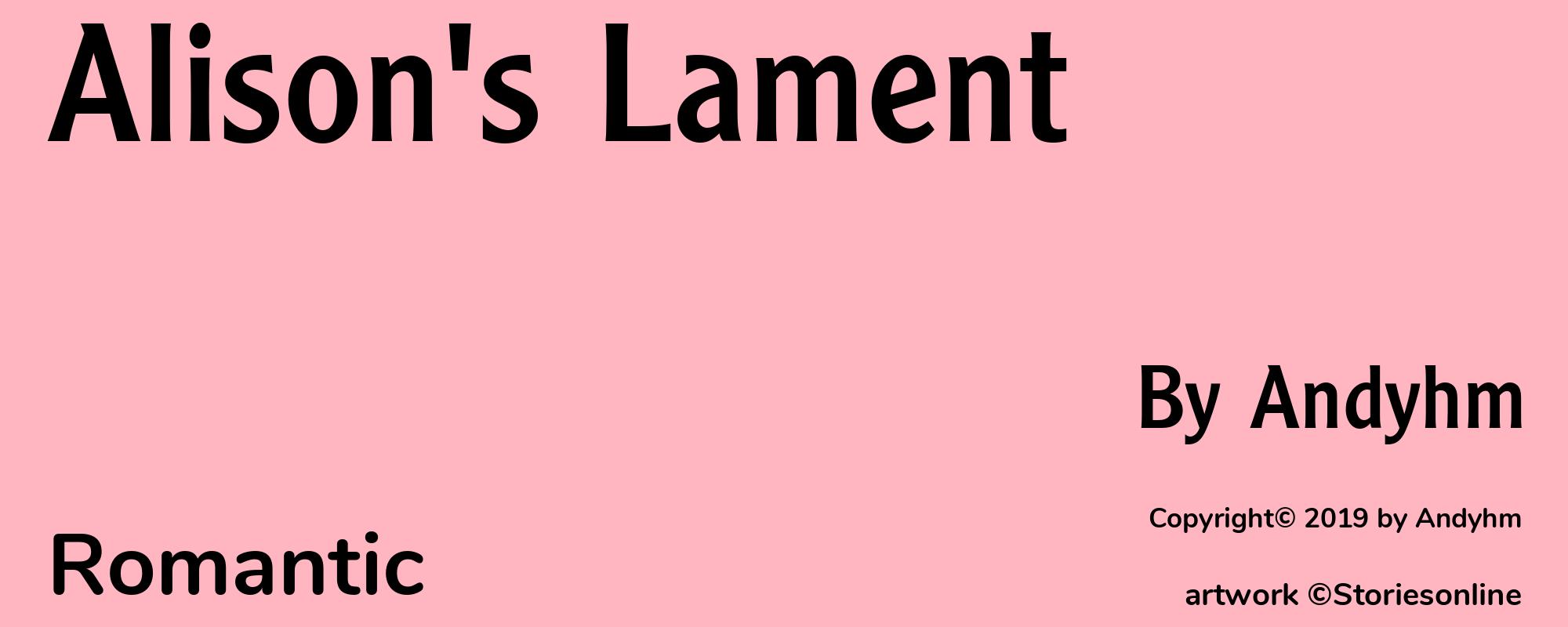 Alison's Lament - Cover