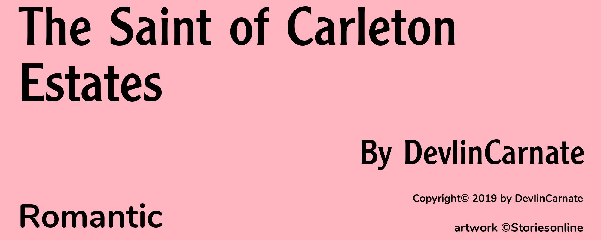 The Saint of Carleton Estates - Cover