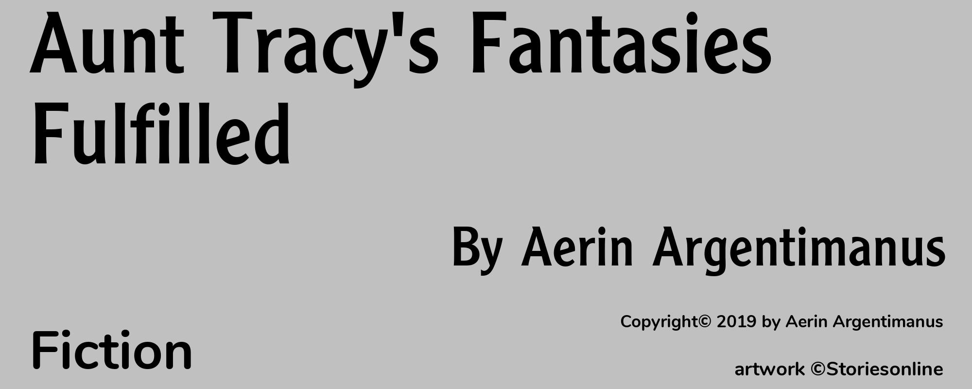Aunt Tracy's Fantasies Fulfilled - Cover