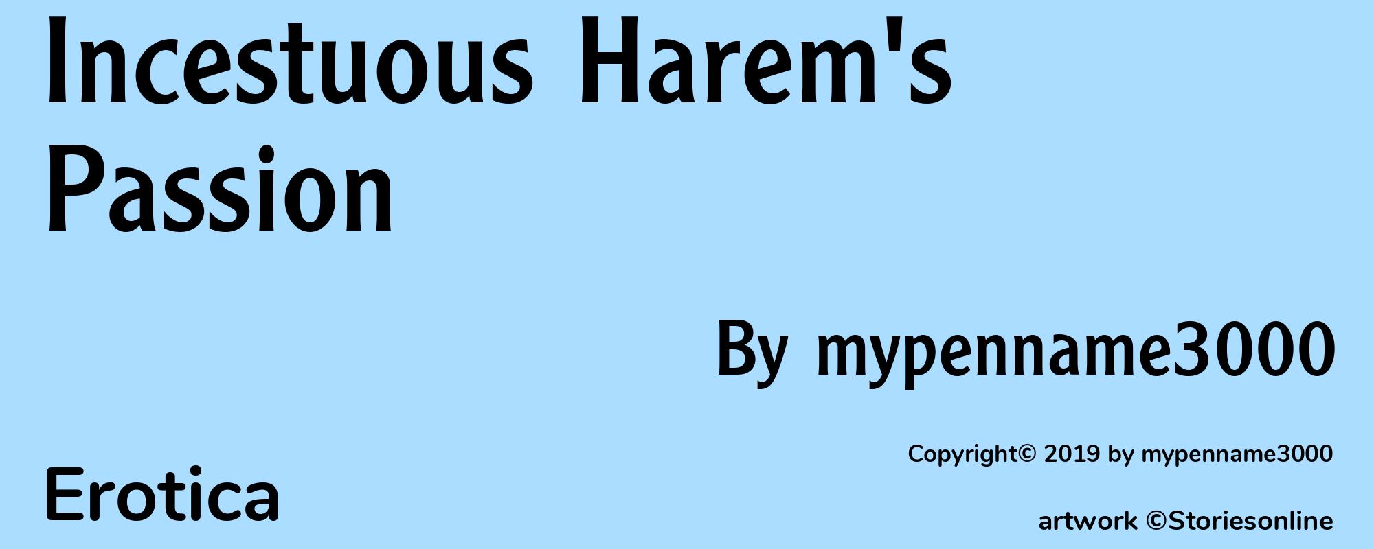 Incestuous Harem's Passion - Cover