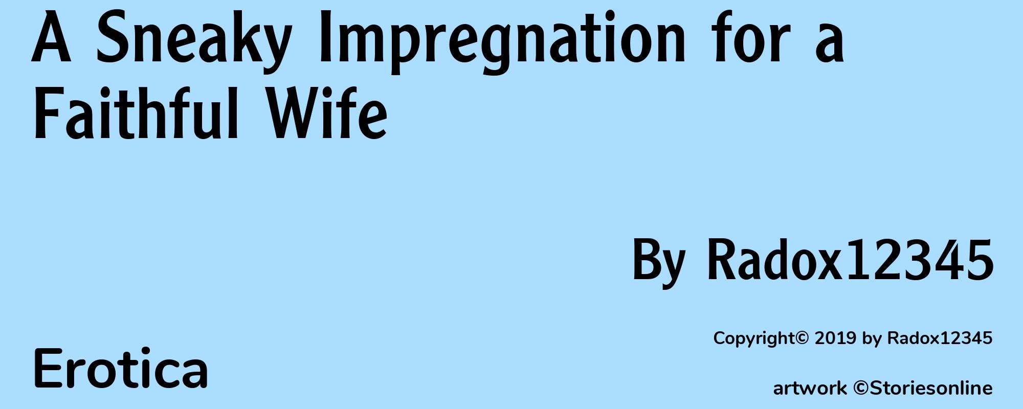 A Sneaky Impregnation for a Faithful Wife - Cover