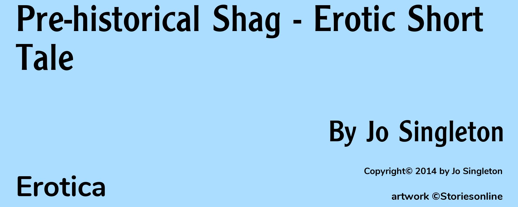 Pre-historical Shag - Erotic Short Tale - Cover