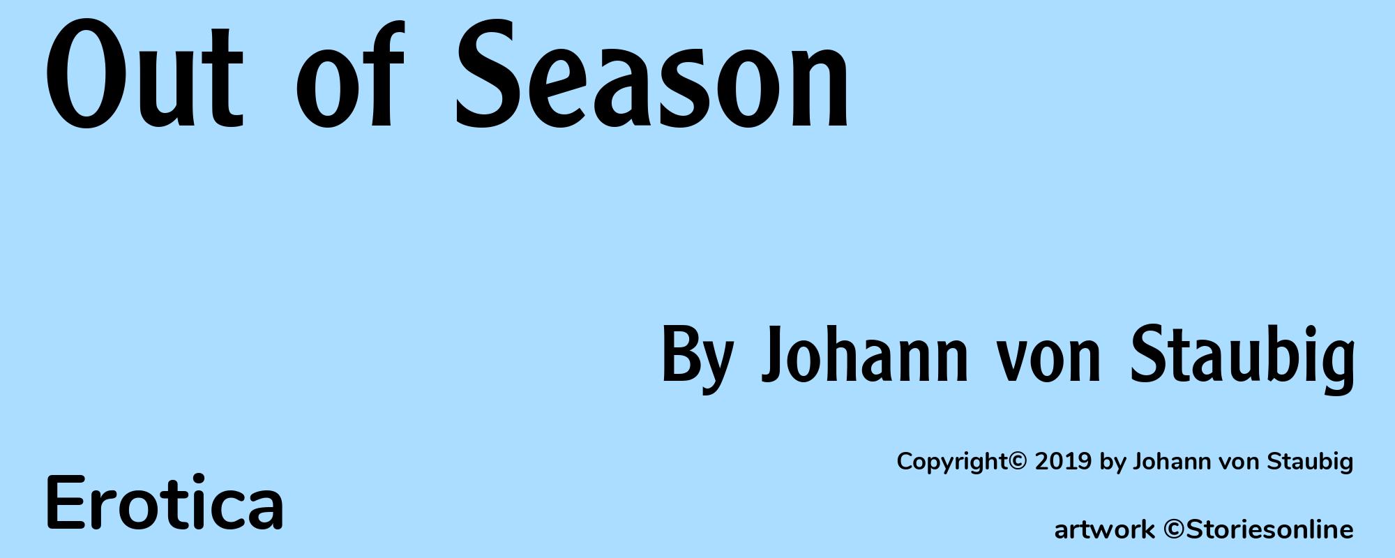 Out of Season - Cover
