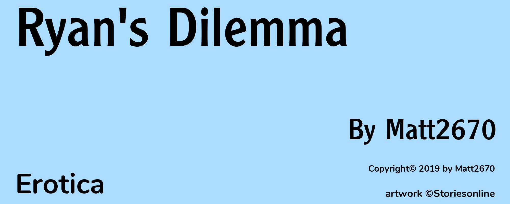 Ryan's Dilemma - Cover