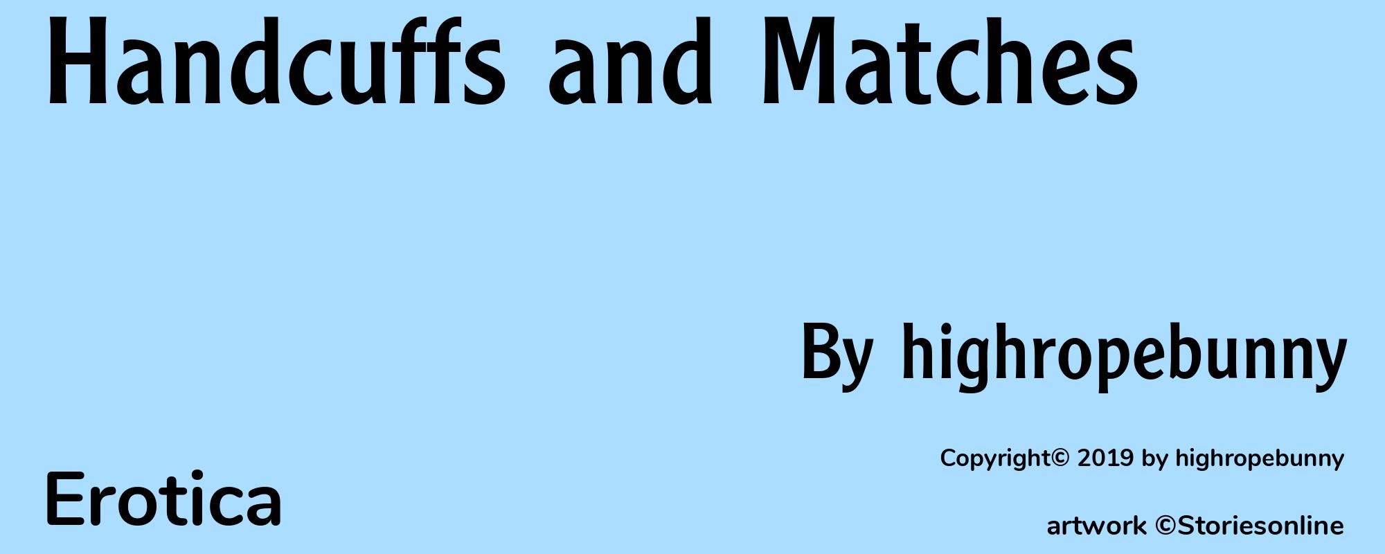 Handcuffs and Matches - Cover