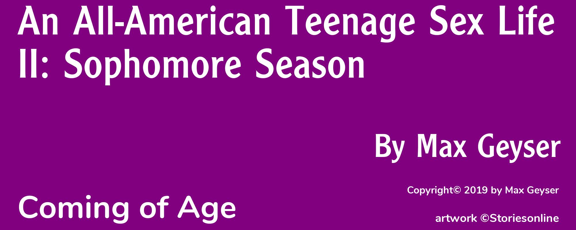 An All-American Teenage Sex Life II: Sophomore Season - Cover