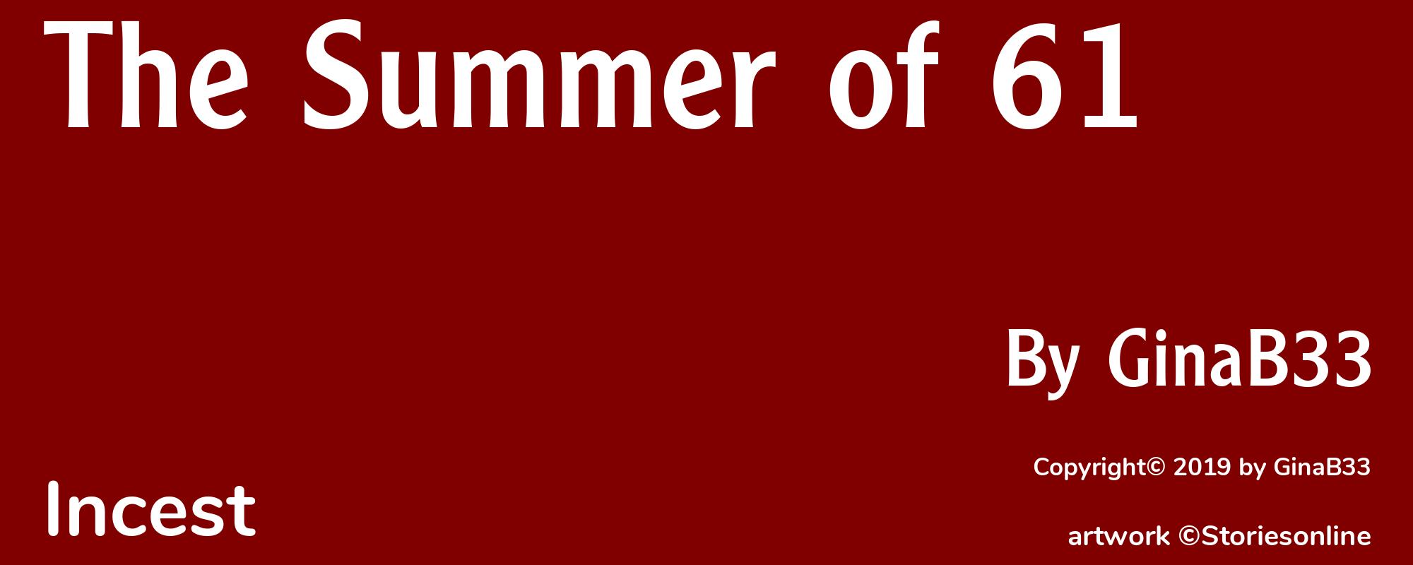 The Summer of 61 - Cover