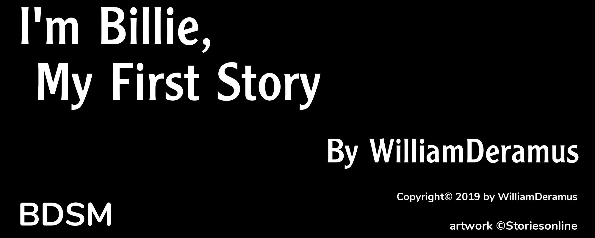 I'm Billie, My First Story - Cover