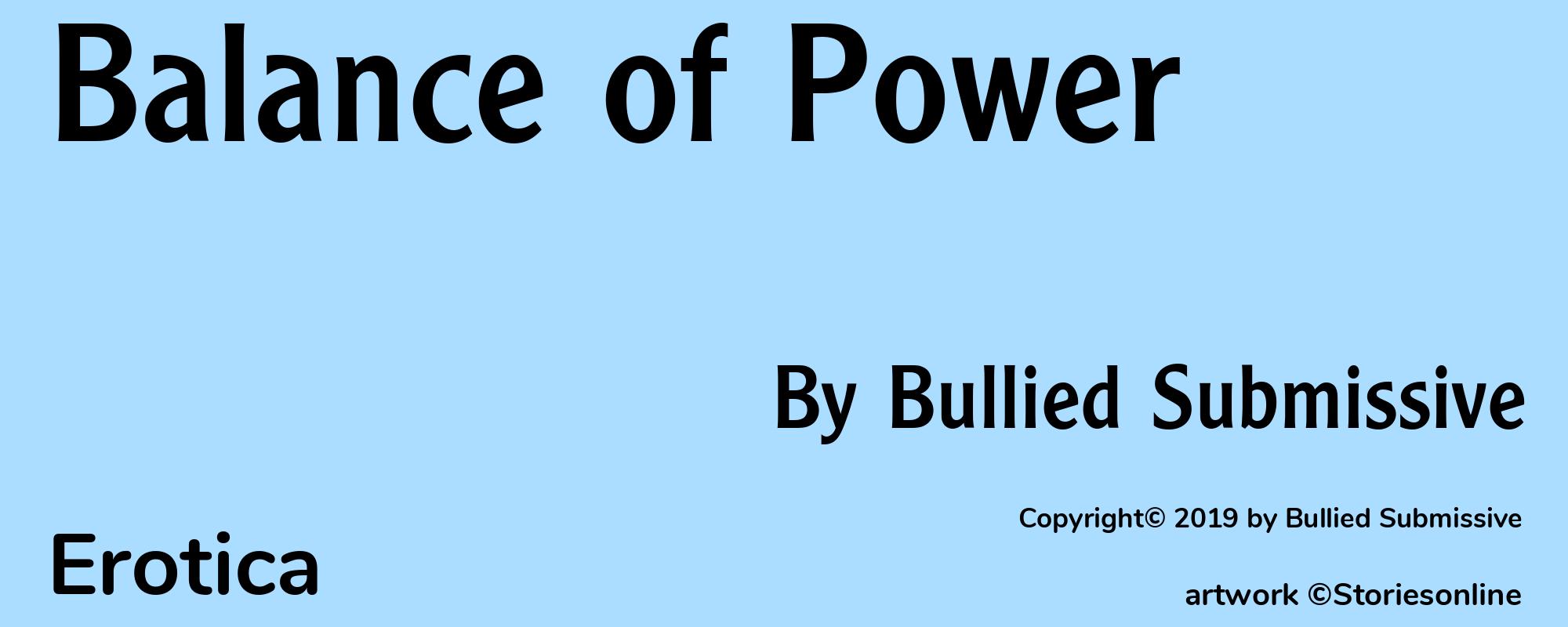 Balance of Power - Cover