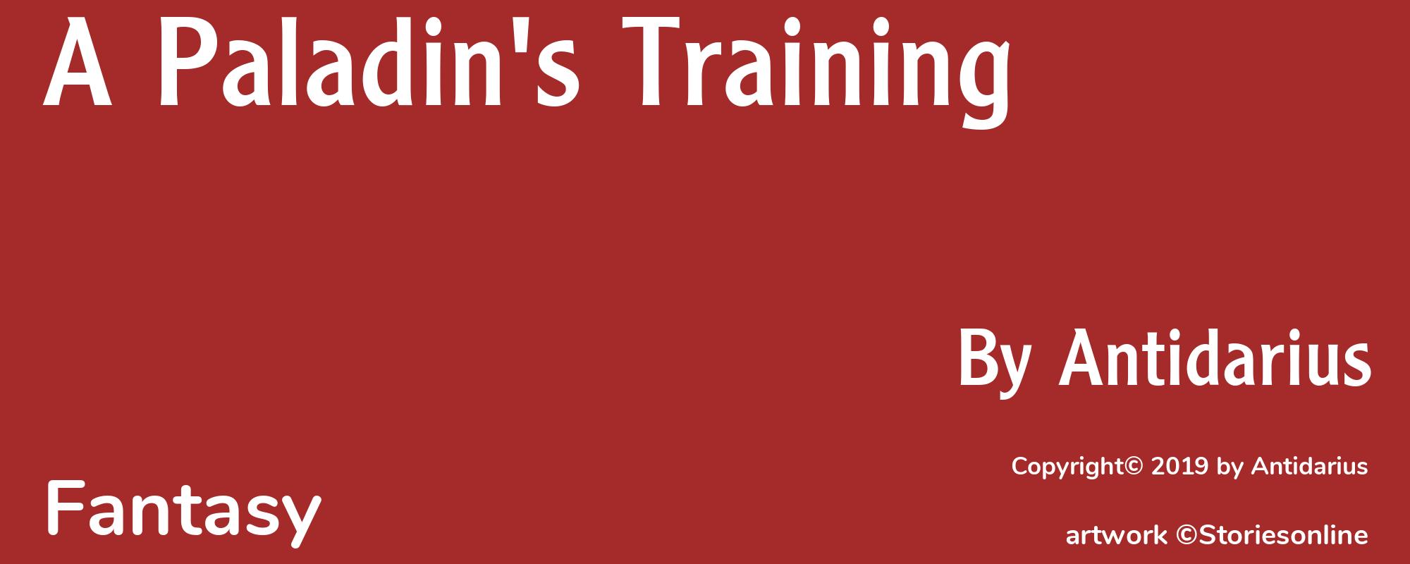 A Paladin's Training - Cover