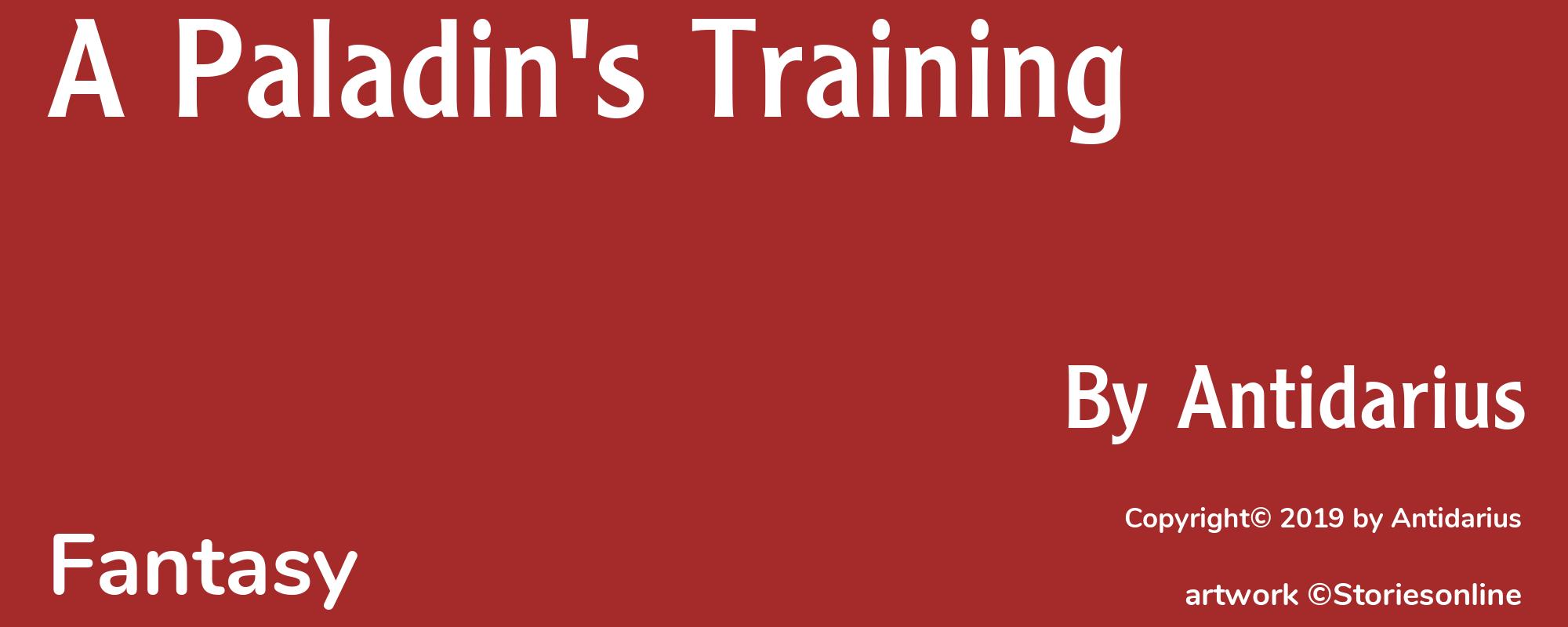 A Paladin's Training - Cover