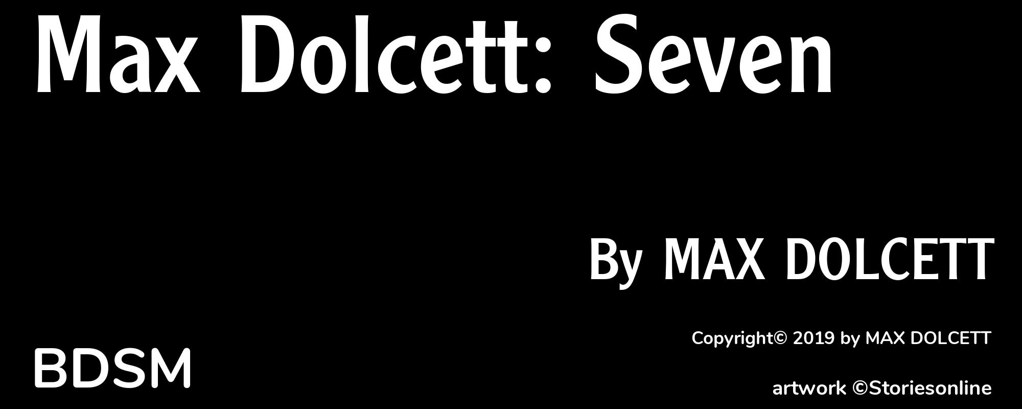 Max Dolcett: Seven - Cover