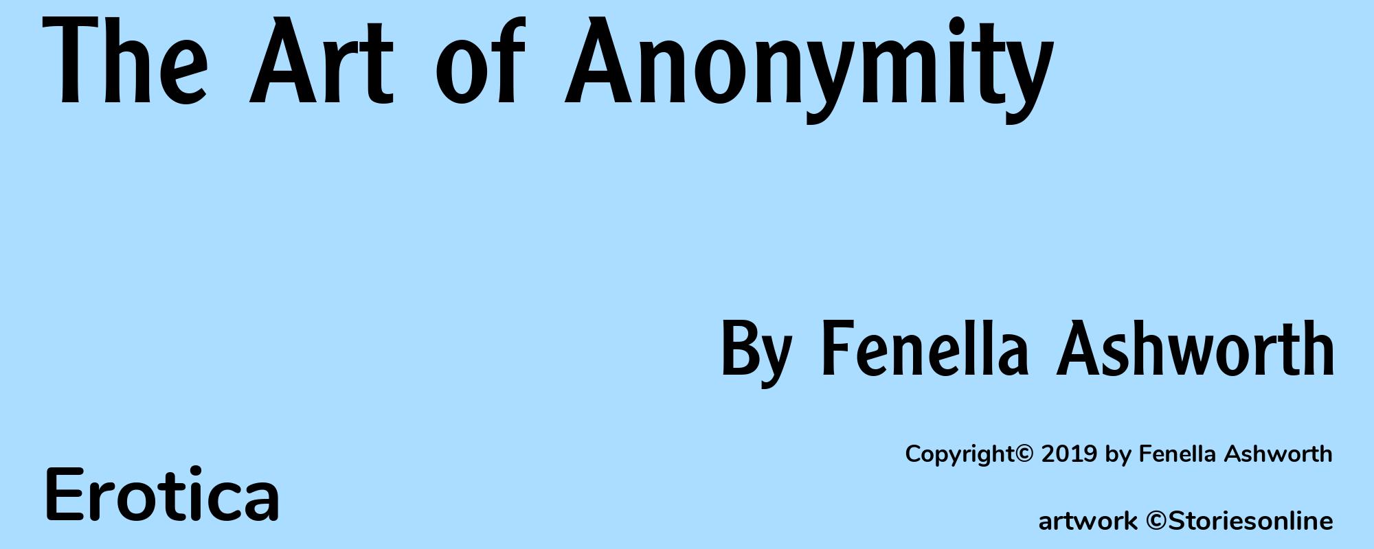 The Art of Anonymity - Cover