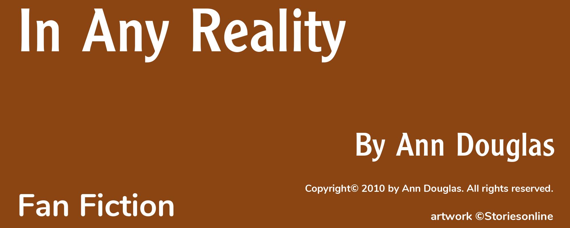 In Any Reality - Cover