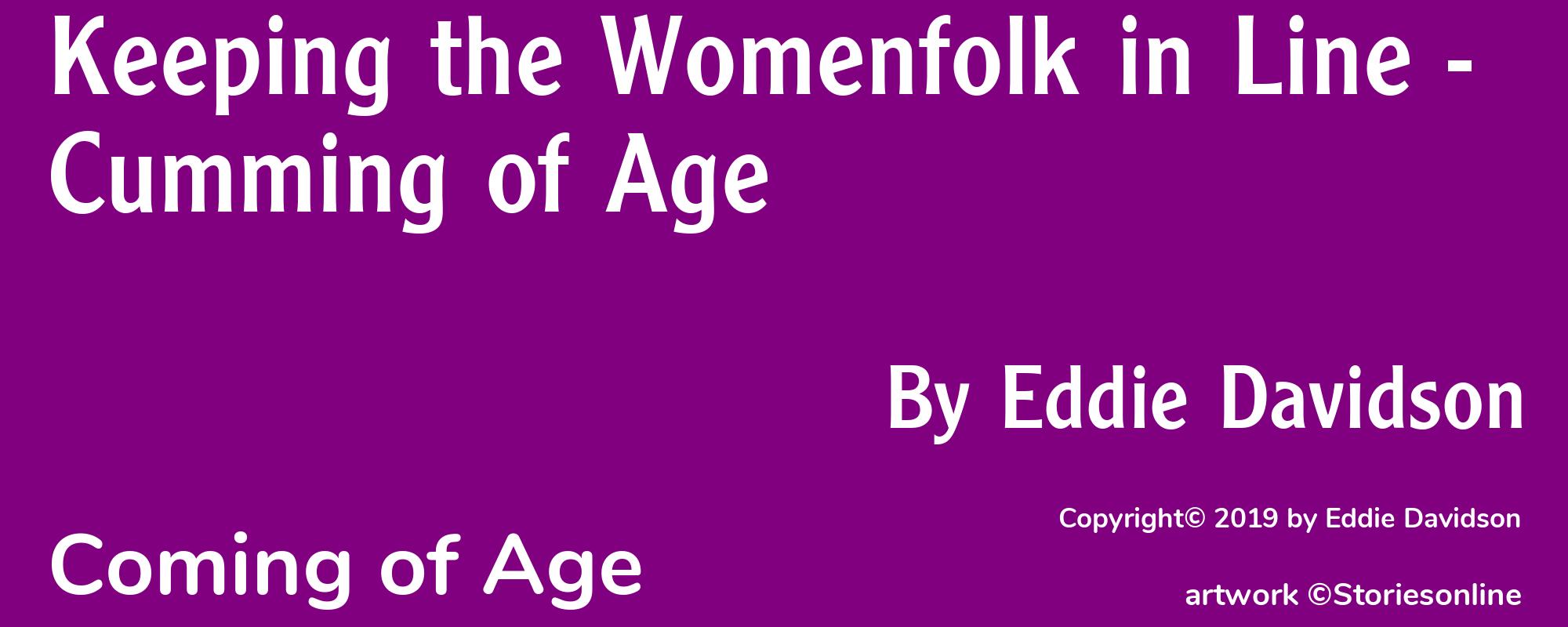 Keeping the Womenfolk in Line - Cumming of Age - Cover
