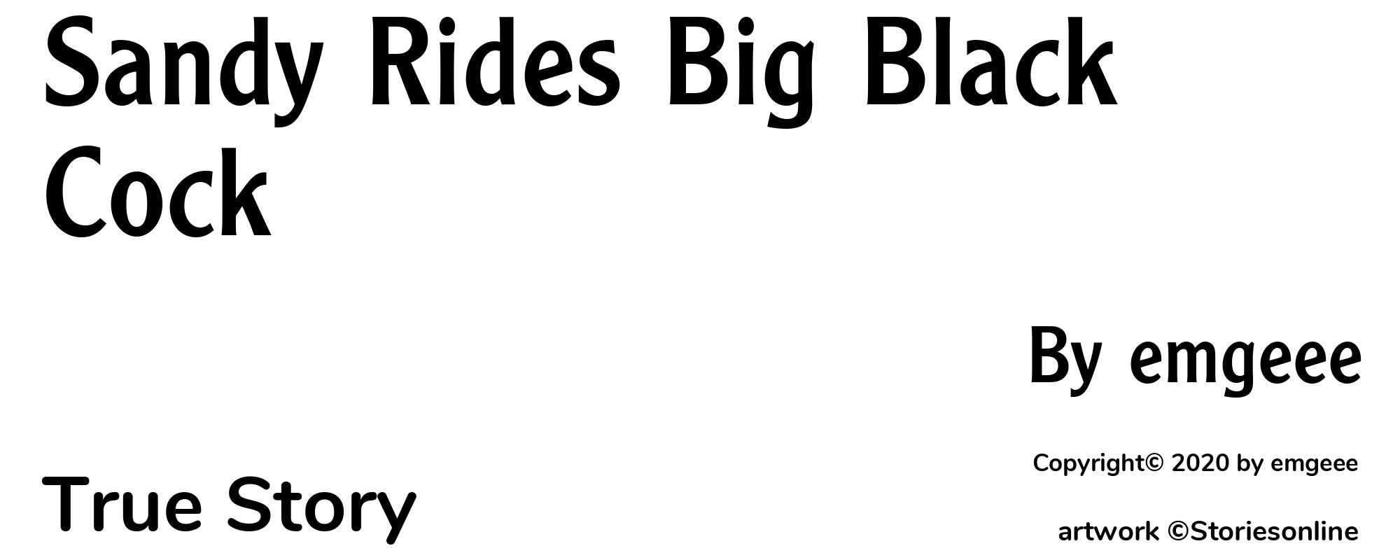 Sandy Rides Big Black Cock - Cover