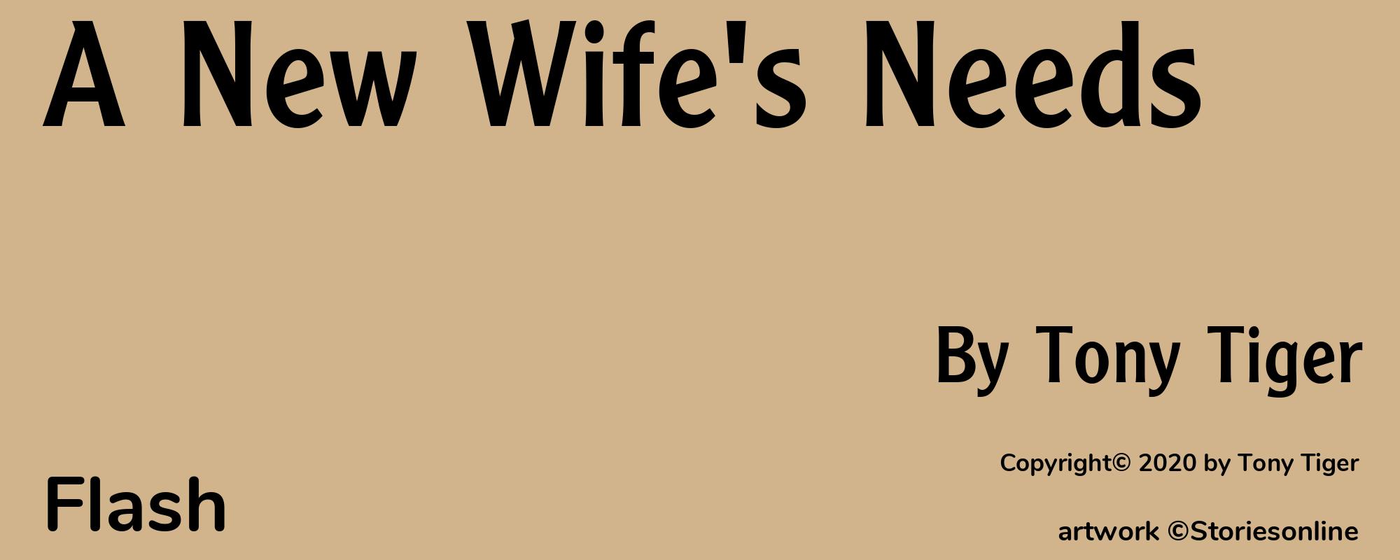 A New Wife's Needs - Cover
