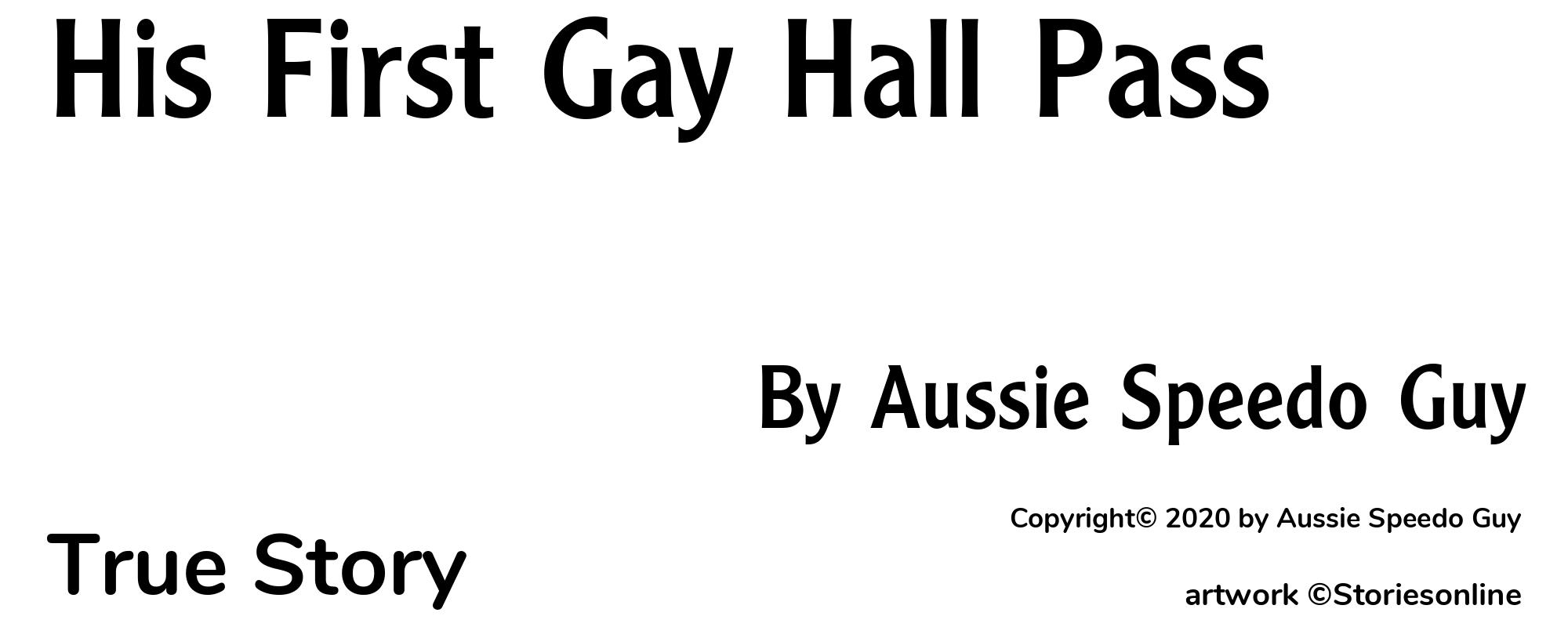His First Gay Hall Pass - Cover