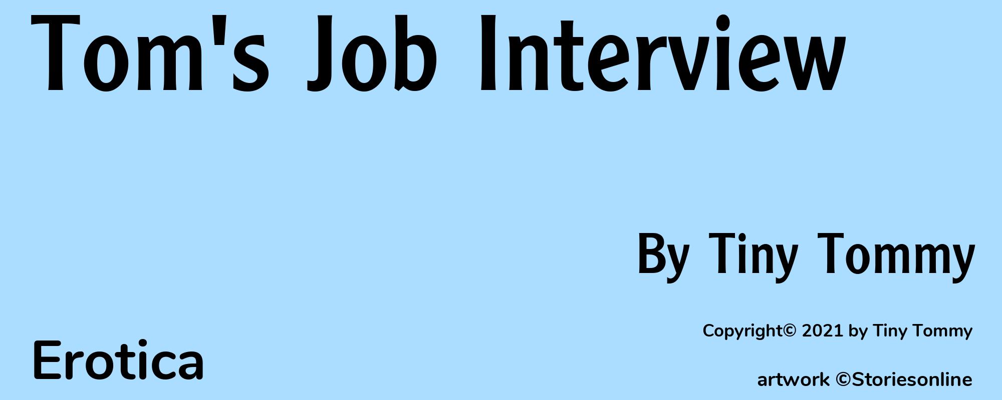 Tom's Job Interview - Cover