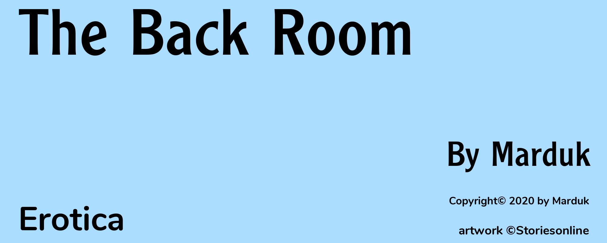 The Back Room - Cover