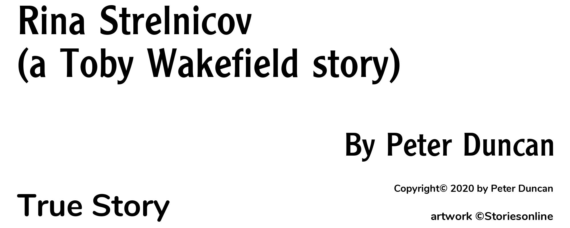 Rina Strelnicov (a Toby Wakefield story) - Cover
