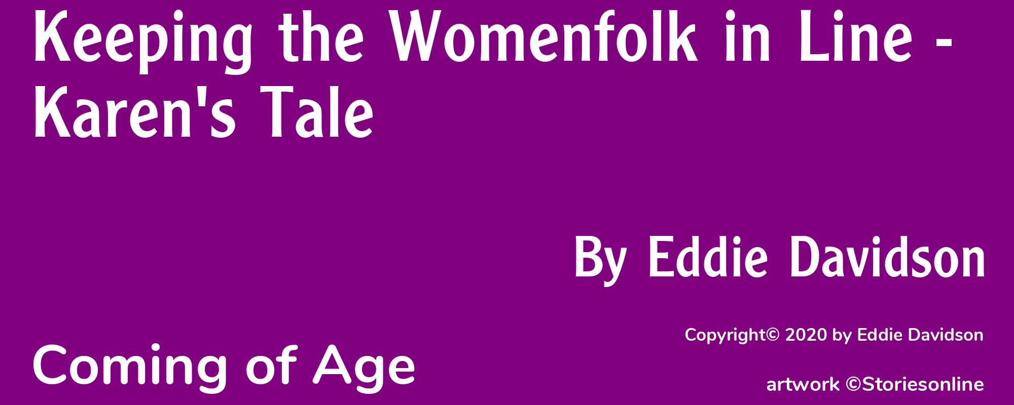 Keeping the Womenfolk in Line - Karen's Tale - Cover