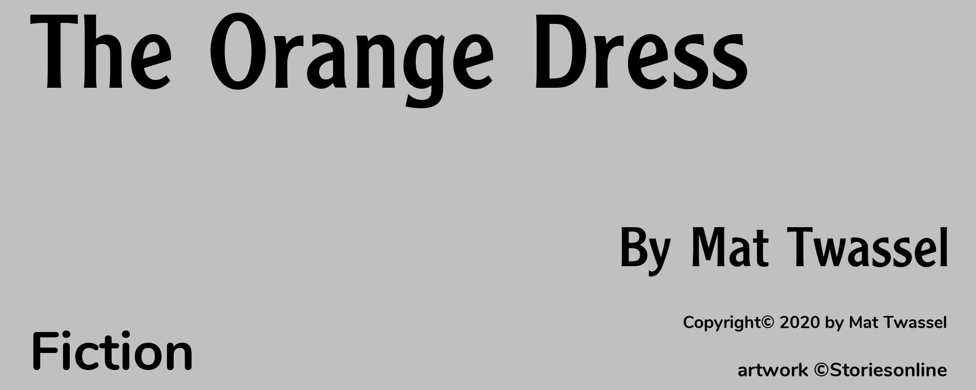The Orange Dress - Cover