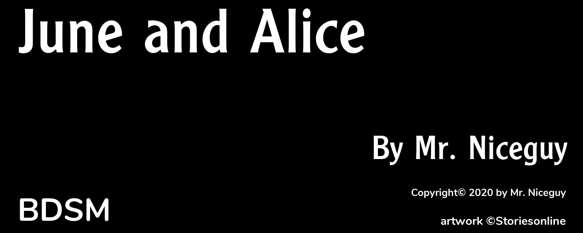 June and Alice - Cover